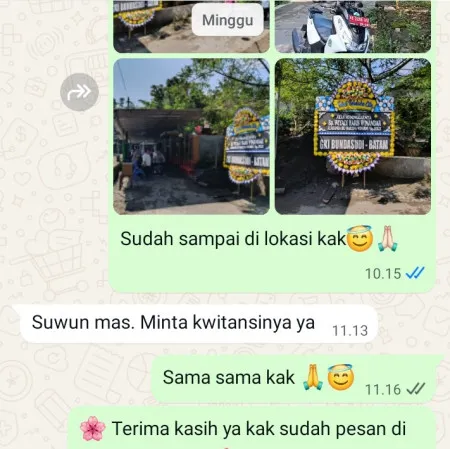 Pengiriman Papan Bunga Duka Pisangan