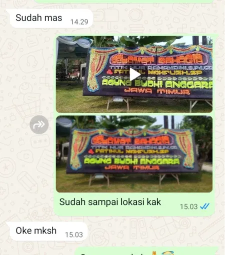 Pengiriman Papan Bunga Pisangan