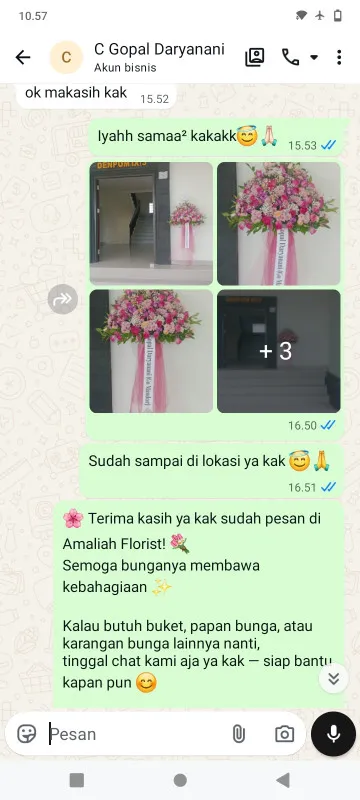 Pengiriman Karangan Bunga Pisangan